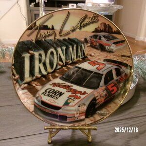 Terry Labonte Iron Man Collectors Plate Hunter Manufacturing Kellogg’s #5 NASCAR